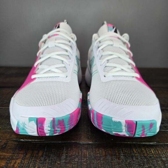 Nike Athletic Shoes White Pink Teal - Picture 3 of 12